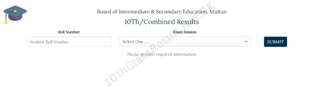 Check Multan Board result